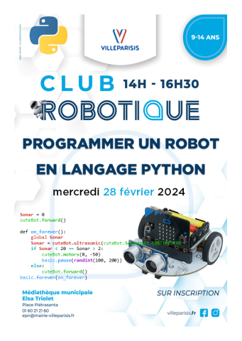 Programmer un robot en langage Python