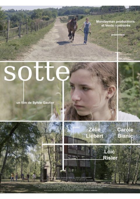 Affiche du court-métrage avec le portrait d'une adolescente
