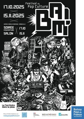 beaucoup de choses de la pop culture en noir et blanc
