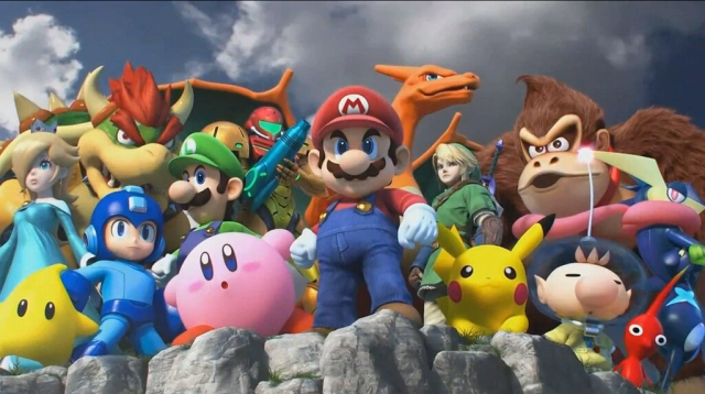 des personnages du jeu vidéo Mario smash bros