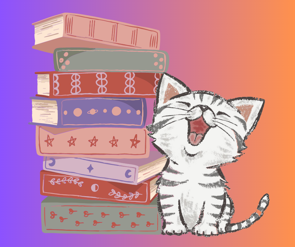 chat avec un livre